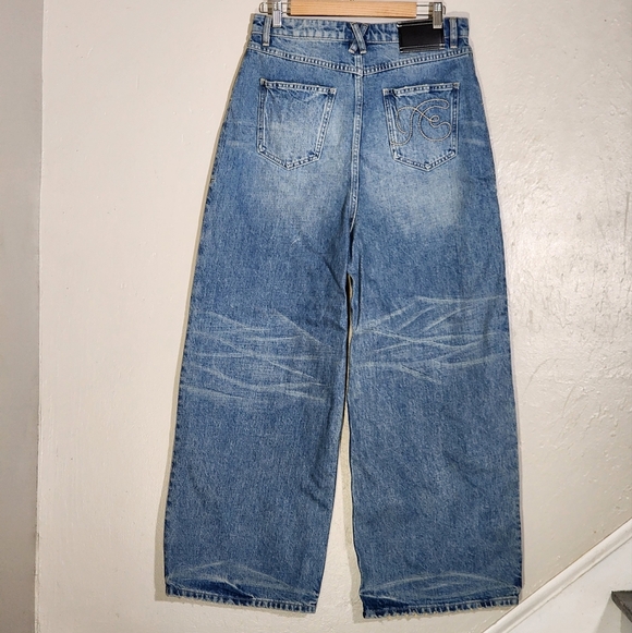 Fax Copy Express Classic Blue Women's Jeans - Picture 2 of 7